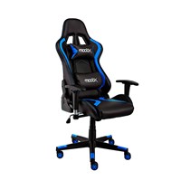 Cadeira Gamer Moobx Thunder Reclinável Preta/Azul