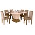 Conjunto de Sala de Jantar Mesa com 6 Cadeiras Larissa Leifer Ypê/Off White/Pena Palha