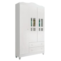 Guarda Roupa 3 Portas Ariel Carolina Baby Branco Guarda Roupa 3 Portas Ariel Carolina Baby Branco
